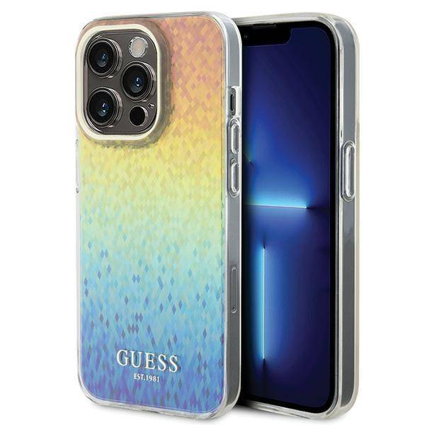 GUESS HC IML FACETED MIRROR DISCO IRIDESCENT iPhone 15 PRO MAX