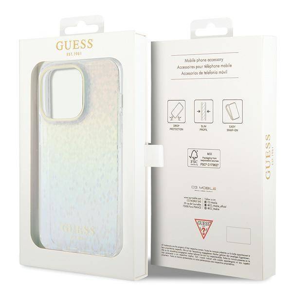 GUESS HC IML FACETED MIRROR DISCO IRIDESCENT iPhone 15 PRO