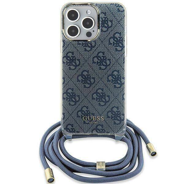 GUESS HC CROSSBODY CORD 4G Print Blue iPhone 15 / 14 / 13