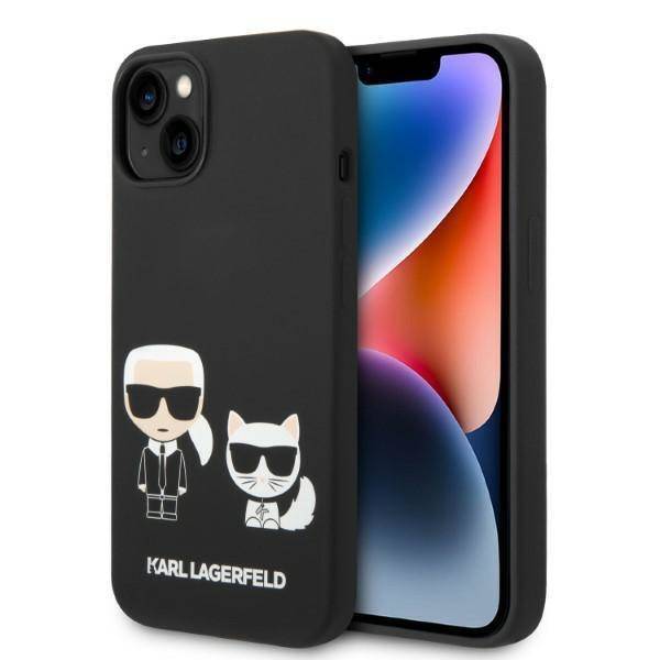 Karl Lagerfeld KLHMP14MSSKCK iPhone 14 Plus black Liquid Silicone Karl & Choupette Magsafe