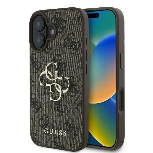 Guess Hardcase 4G PU Big Logo Brown
 iPhone 16 Pro