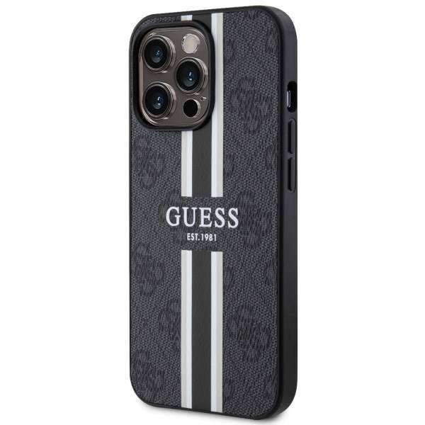 GUESS HC MagSafe 4G PRINTED STRIPES BLACK iPhone 13 Pro Max