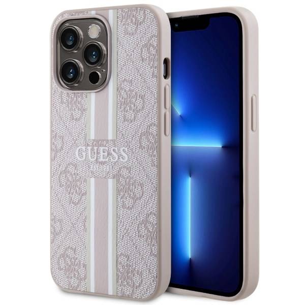 GUESS HC MagSafe 4G PRINTED STRIPES PINK iPhone 13 Pro Max