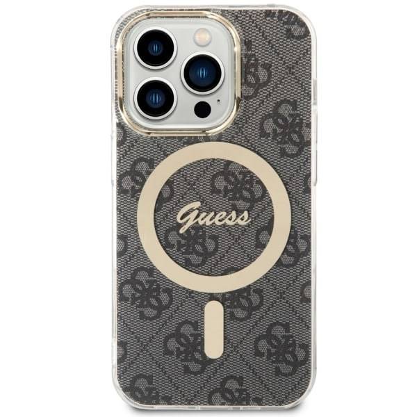 GUESS HC MagSafe IML 4G BLACK iPhone 14 Pro