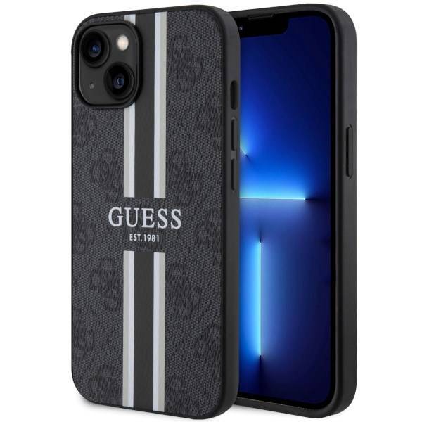 GUESS HC MagSafe 4G PRINTED STRIPES BLACK iPhone 14 Plus