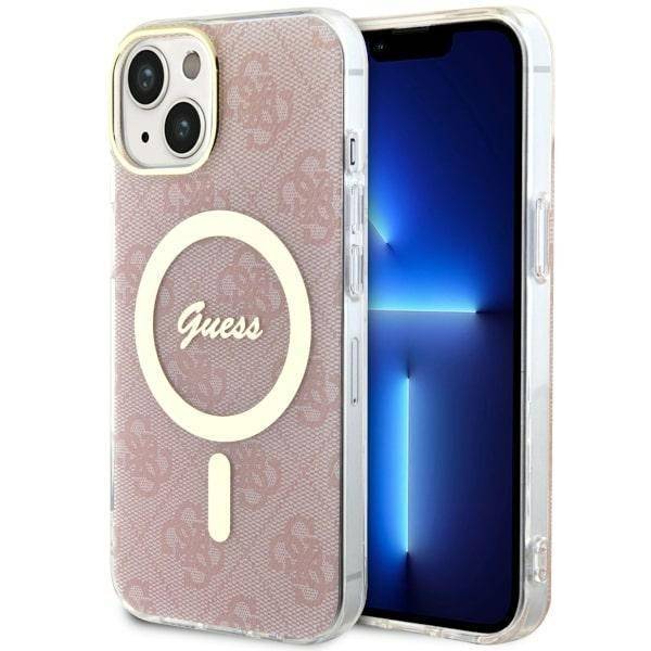 GUESS HC MagSafe IML 4G PINK iPhone 14 / 15 / 13