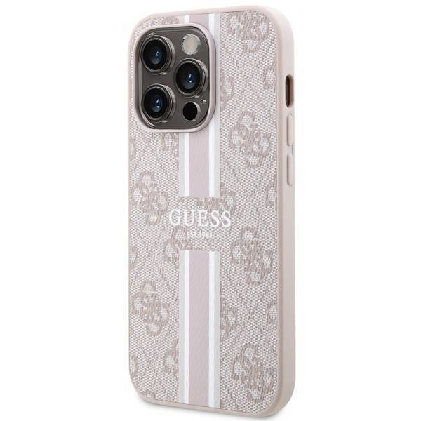 GUESS HC MagSafe 4G PRINTED STRIPES PINK iPhone 14 Pro Max