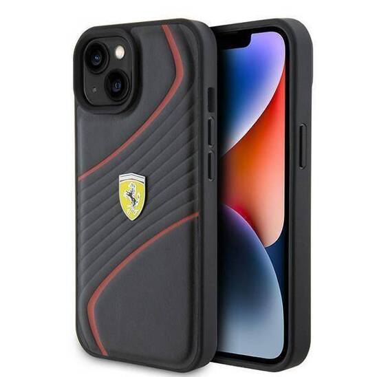 FERRARI HC PU TWIST BLACK iPhone 15 / 14 / 13