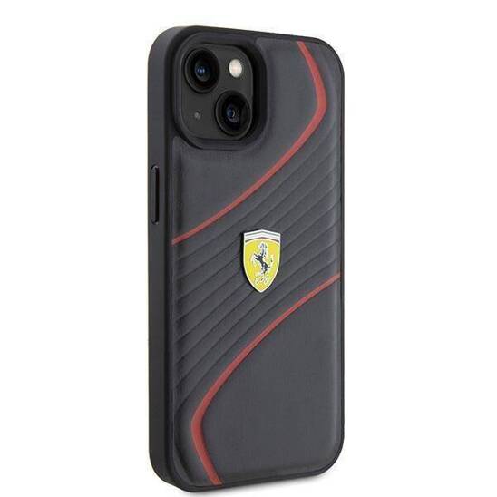 FERRARI HC PU TWIST BLACK iPhone 15 / 14 / 13