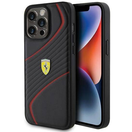 FERRARI HC PU TWIST BLACK iPhone 15 PRO MAX