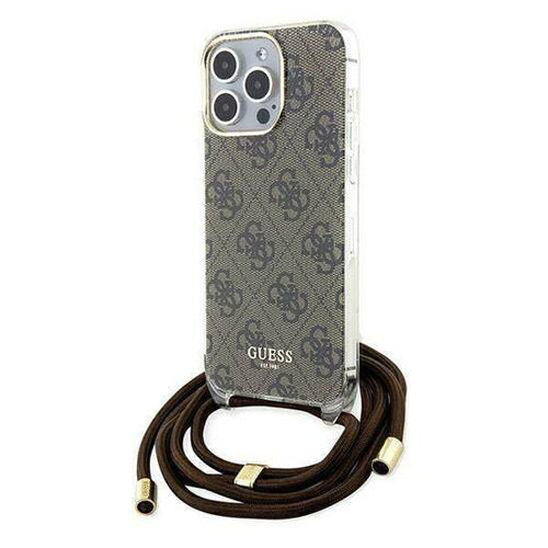 GUESS HC CROSSBODY CORD 4G Print Brown iPhone 13 Pro Max