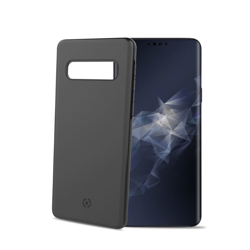 Celly Ghost Skin Case Galaxy S10 Schwarz