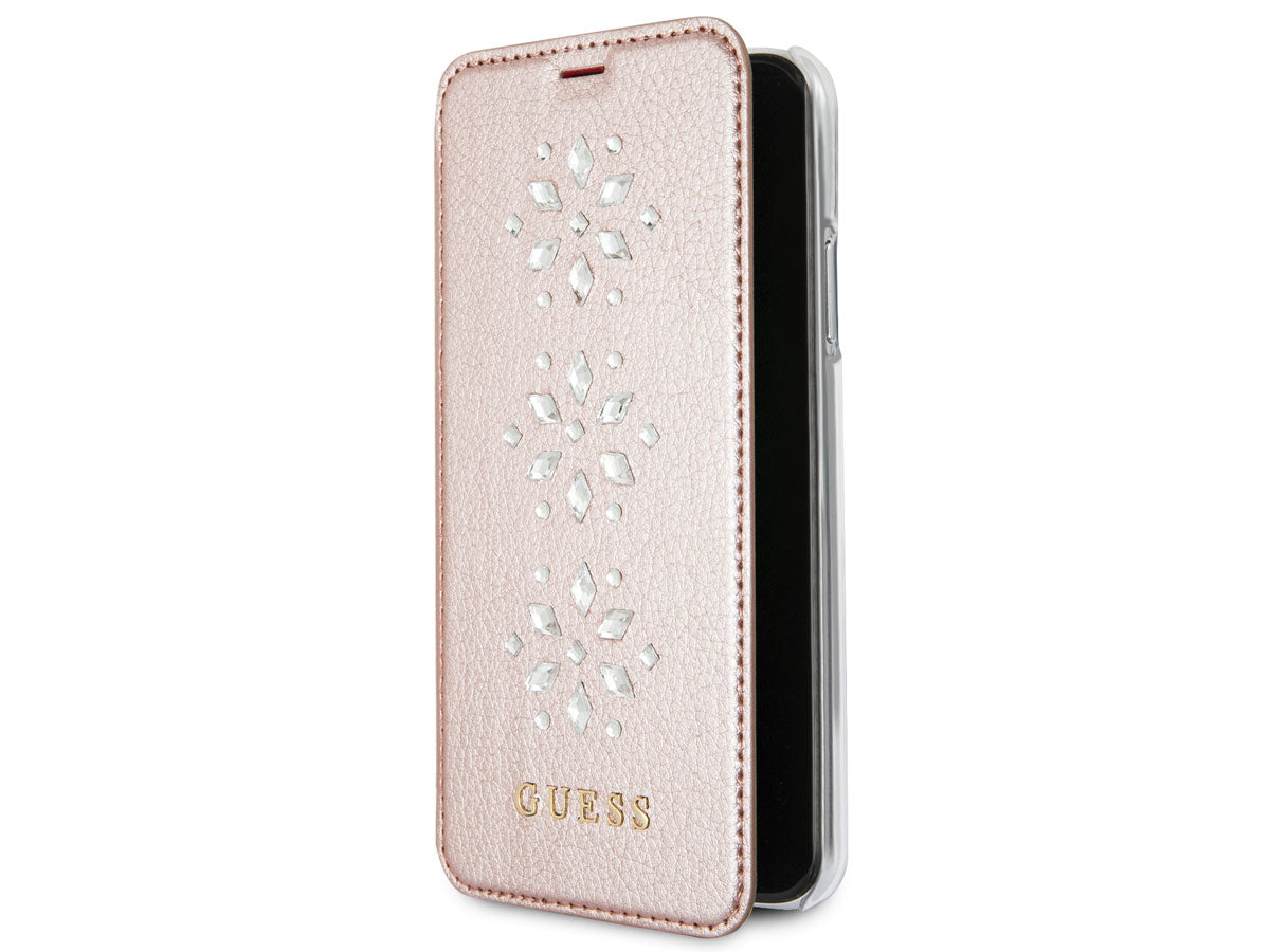 Guess Diamond Snow Flake Bookcase - iPhone X/Xs