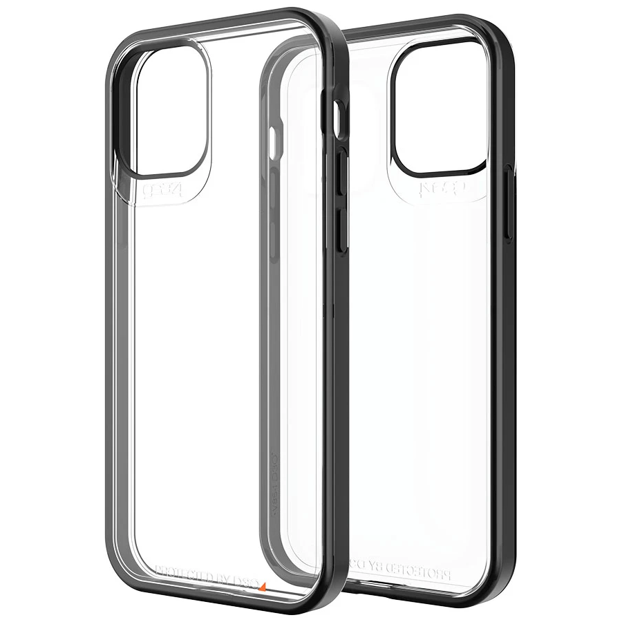 Gear4 Hackney 5G D30 Rear Case Cover Apple iPhone 12 & 12 Pro - Black / Clear