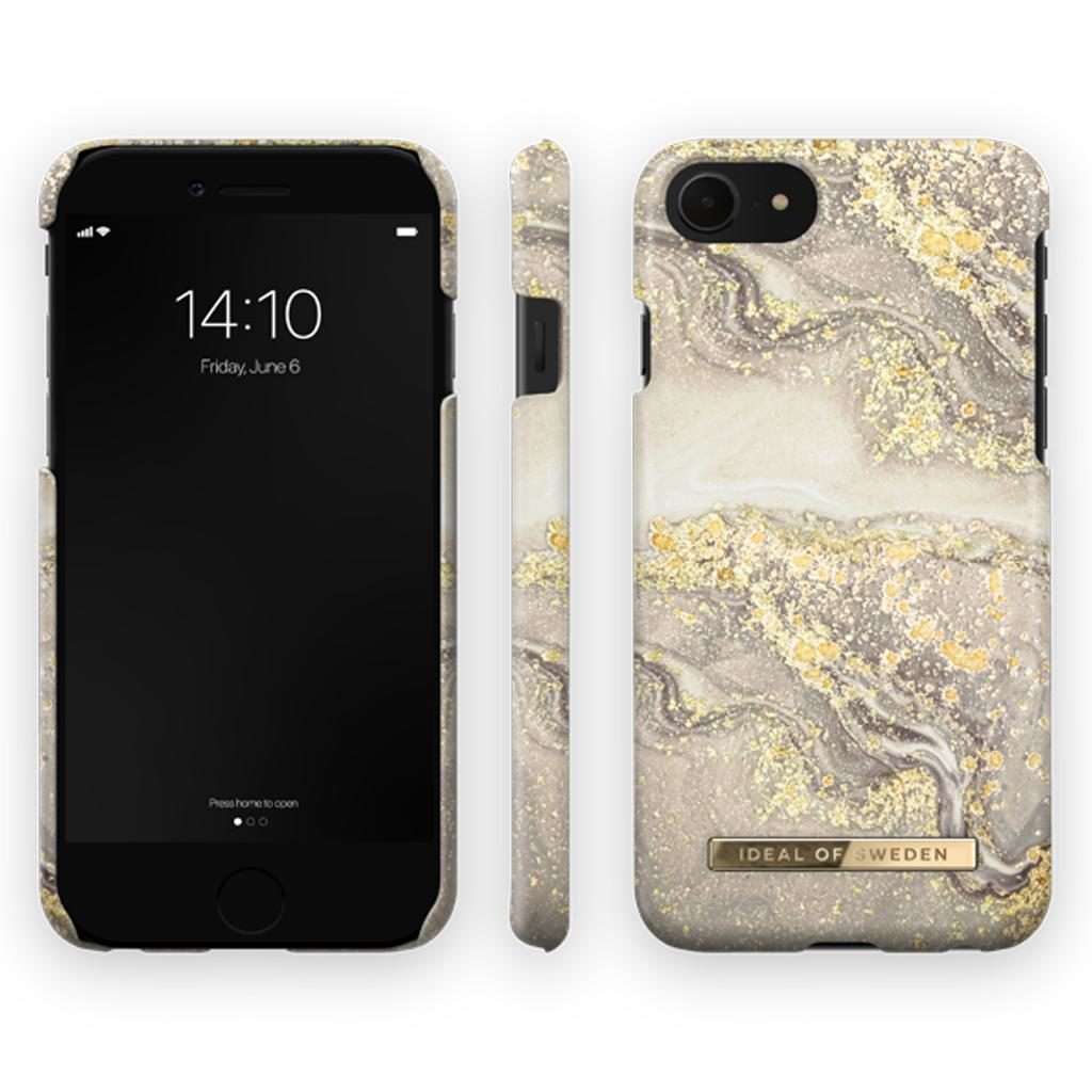 IDEAL OF SWEDEN Fashion Case iPhone 8/7/6/6S/SE Sparkle Greige Marble