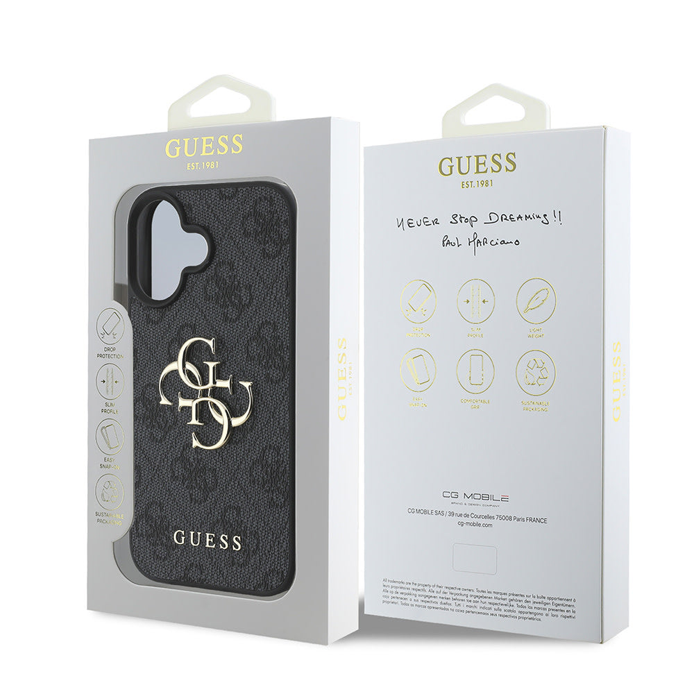 Guess Hardcase 4G PU Big Logo Black
 iPhone 16 Plus