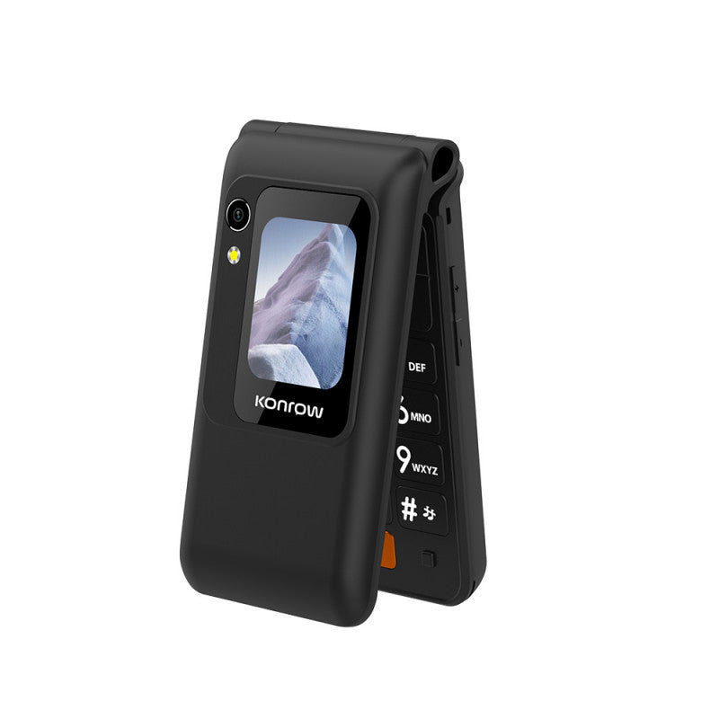 Konrow Senior Flip Phone (Flip phone, 4G, large screen) 