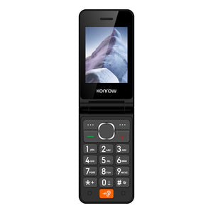 Konrow Senior Flip Phone (Flip phone, 4G, large screen) 
