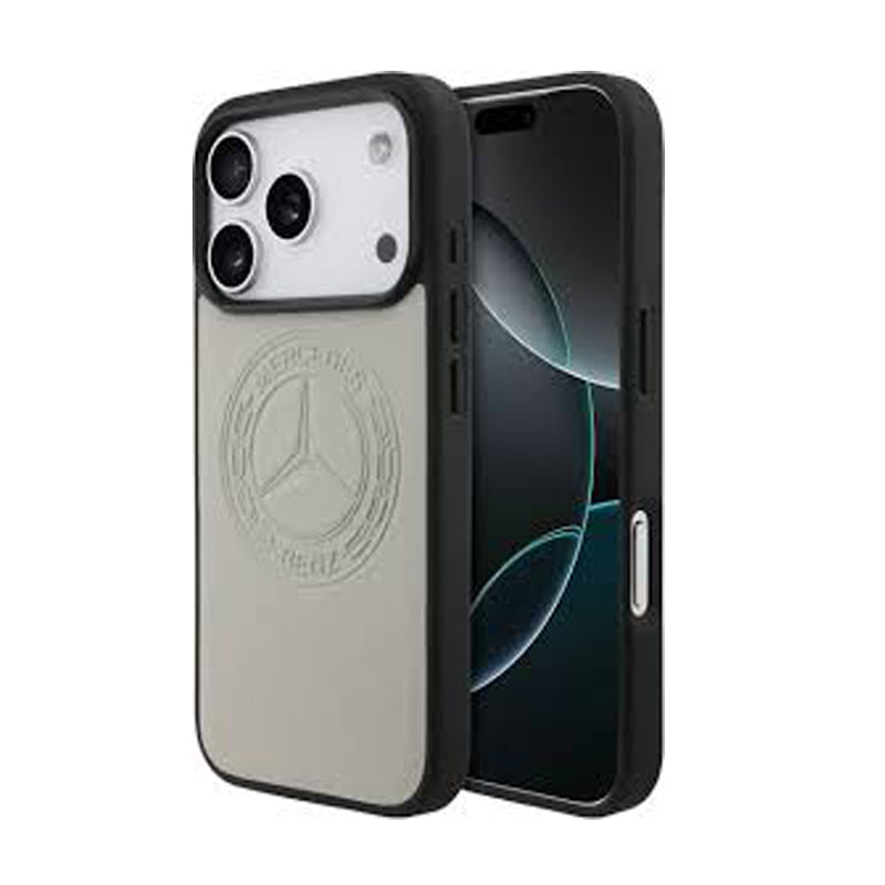 MB MEHMP17L25RICVLG HardCase MagSafe LEATHER VINTAGE Logo Grey for iPhone 17 Pro