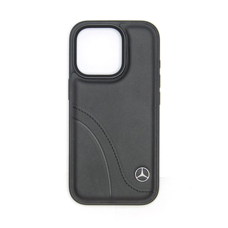 Mercedes-Benz iPhone 16 Pro Back cover case - Magsafe wood imitation - Black