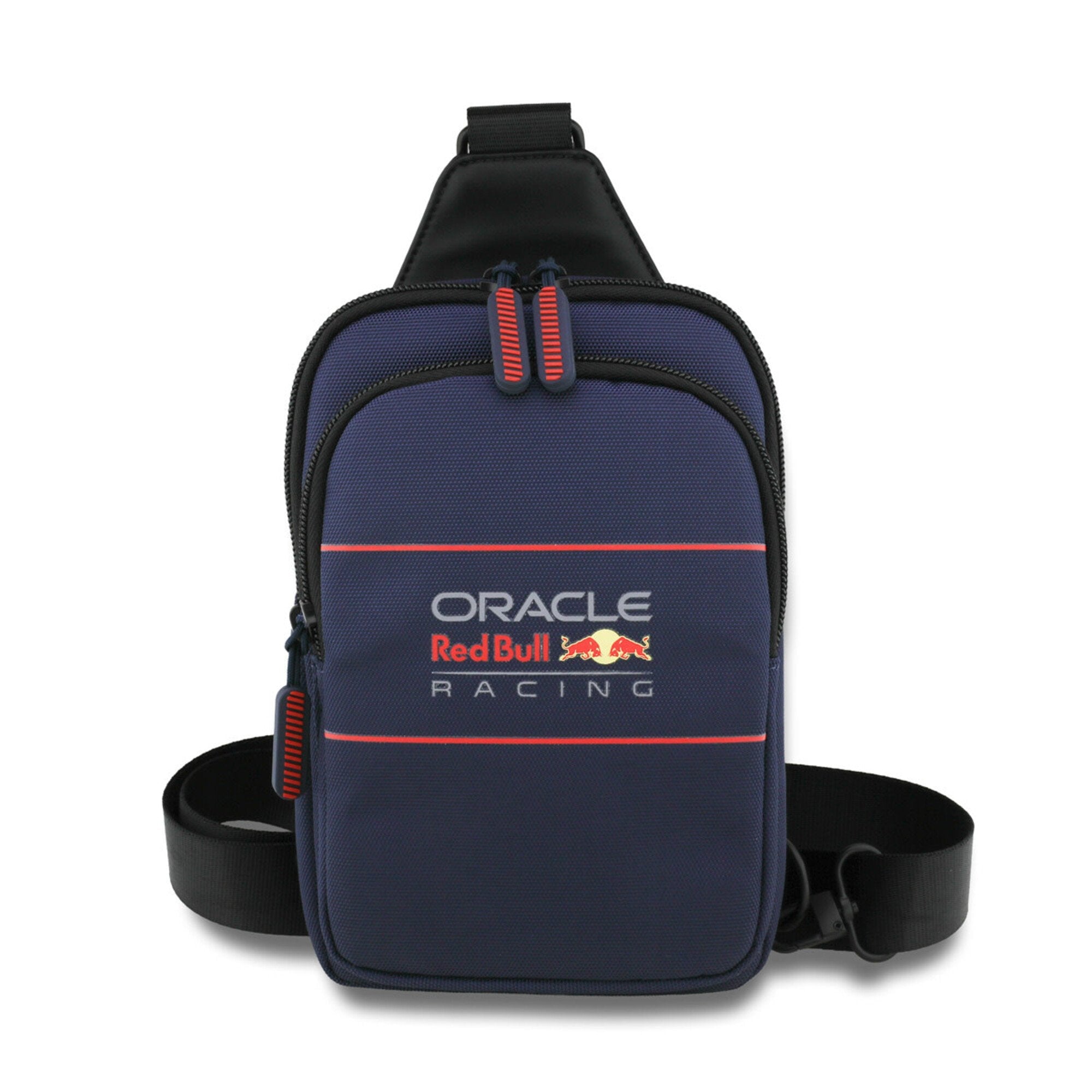 Red Bull RBCPBPVLV Racing Nylon Crossbody Bag - Oversized Logo - Navy