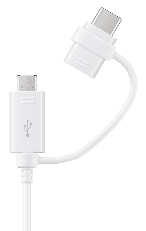 Cables for Samsung EP-DG930DW microUSB+USB-C white Blister