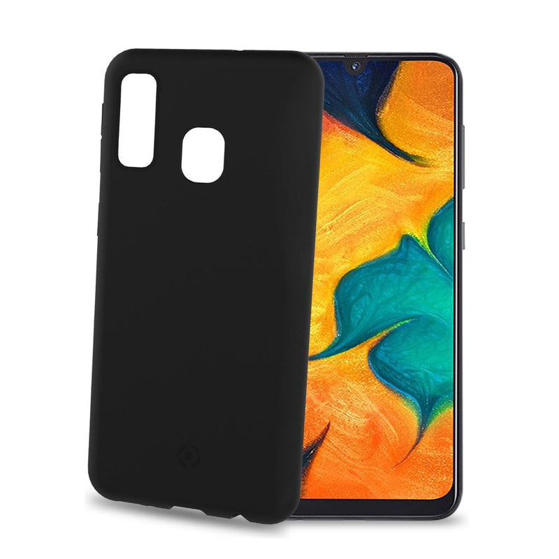 Celly Schock -Back -Hülle -Deckung Galaxy A40 Schwarz